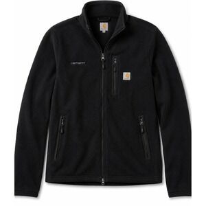 Carhartt Men's Black Work Jacket Full Zip Utility‎ Zip Pocket L Regular Y2K